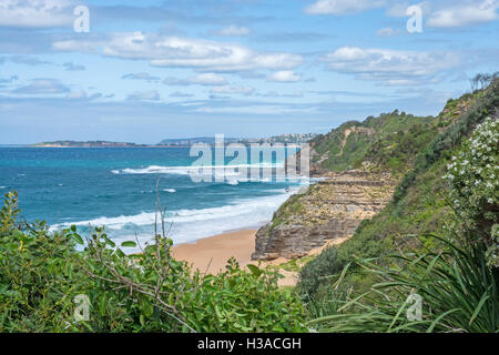 Turimetta Beach. A Sydney la periferia settentrionale della penisola. Australia. Foto Stock