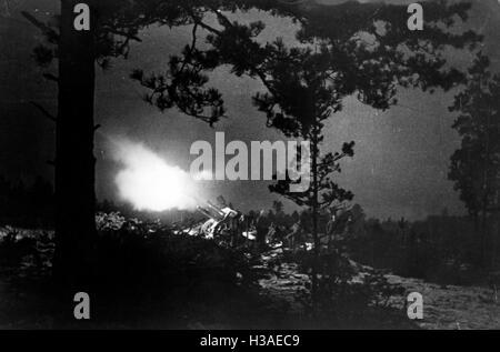 Artiglieria tedesca sul Fronte Orientale, 1944 Foto Stock