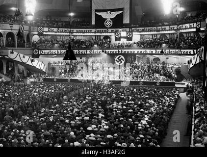 Cerimonia Commemorativa in Berlin Sportpalast, 1933-1939 Foto Stock