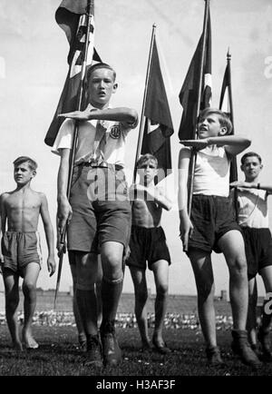 Celebrazione della scuola tedesca di Berlino 1933 Foto Stock