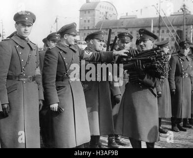 Poliziotti da Memel, 1939 Foto Stock