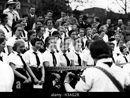 Maisingen del BDM a Berlino, 1936 Foto Stock
