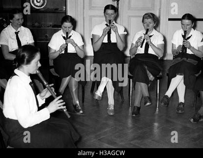 Lezioni di registratore nel Reich Scuola di Leadership a Potsdam, 1936 Foto Stock