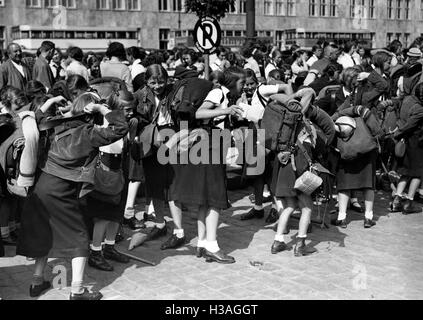 Viaggio di BDM membri per il Mar Baltico, Berlin 1936 Foto Stock