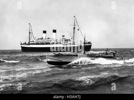 Le manovre della flotta nel Mar Baltico, 1934 Foto Stock