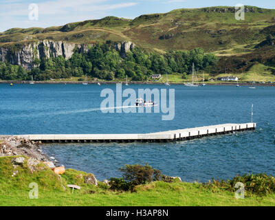 Kerrera traversata in traghetto il suono di Kerrera Isola di Kerrera Argyll and Bute Scozia Scotland Foto Stock