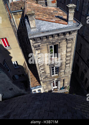 Vista da Porte Cailhau (Palazzo porta) a Bordeaux Foto Stock