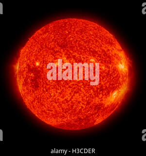 Sistema solare - Sun. pianeta isolato su sfondo nero. Gli elementi di questa immagine fornita dalla NASA Foto Stock