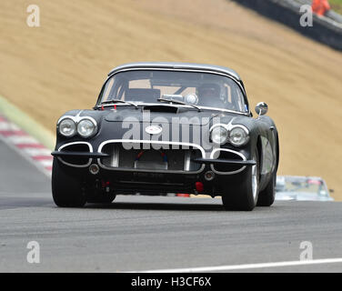 Adam Chodosh, Simeone Chodosh, Chevrolet Corvette, Bernies V8s, American Speedfest IV, Brands Hatch, giugno 2016, Automobiles, Auto Foto Stock