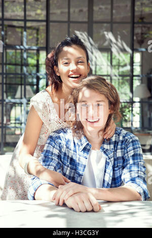 Coppia giovane, ritratto Foto Stock