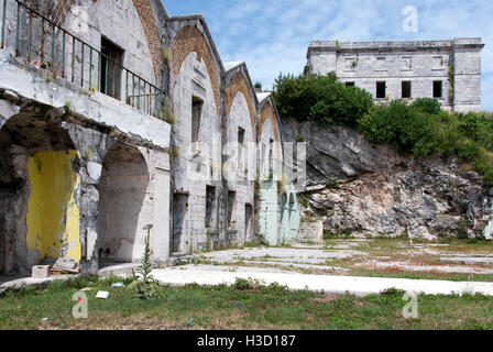 Xix secolo Casement Caserma Royal Naval Dockyard Bermuda Foto Stock