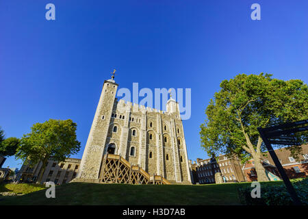 Londra, SEP 11: la storica e bella Torre di Londra il Sep 11, 2016 a Londra, Regno Unito Foto Stock