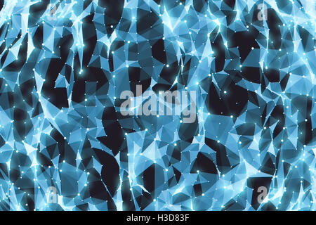 Abstract sfondo poligonale - generati digitalmente immagine Foto Stock