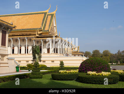 La pagoda d'argento, Wat Preah Keo Morokot, il Tempio del Buddha di smeraldo,Royal Palace, Phnom Penh, viaggio in Cambogia Foto Stock