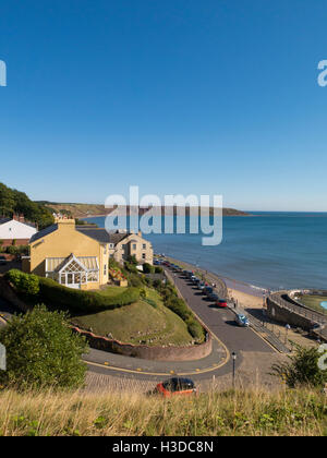 Vista del Filey Yorkshire Foto Stock
