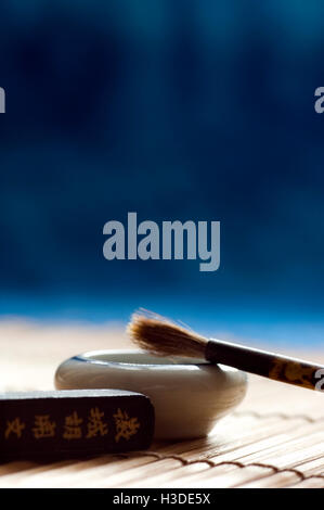 La calligrafia cinese impostato Foto Stock
