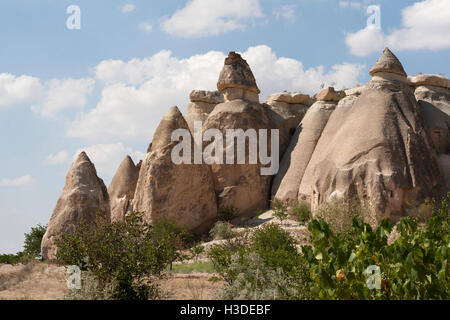 Fantastica vista della valle in Cappadocia Foto Stock