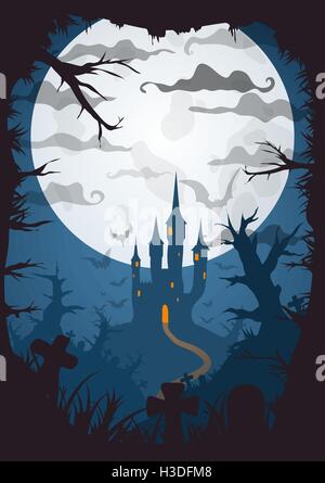 Vettore Bacgkround Halloween Illustrazione Vettoriale