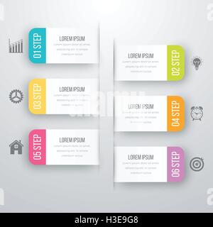 Infografico del modello di progettazione Illustrazione Vettoriale