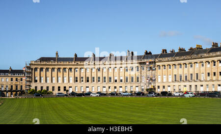 Case in Royal Crescent in vasca da bagno Foto Stock