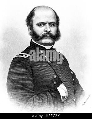 AMBROISE BURNSIDE (1824-1881) soldato americano, inventore e uomo politico circa 1862 Foto Stock