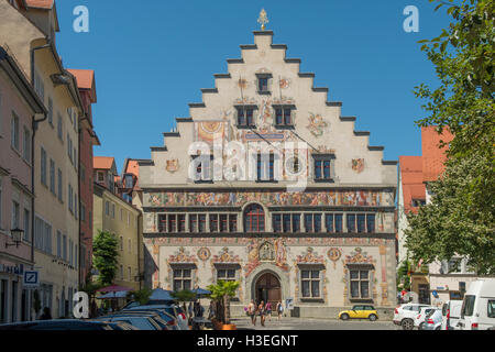Alte Rathaus, Lindau, Baviera, Germania Foto Stock