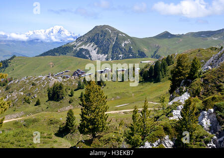 Plagne villaggi della Francia Foto Stock