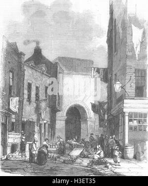 Londra serbatoio di acqua in St Giles's-in-campi 1858. Illustrated London News Foto Stock