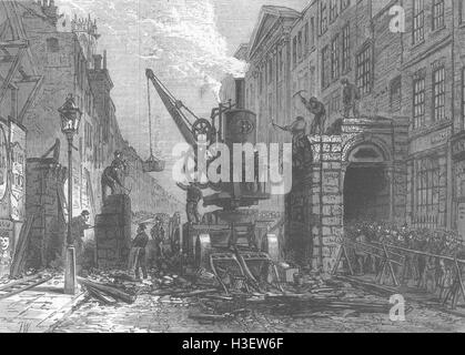 Londra l'ultimo di temple bar 1878. Illustrated London News Foto Stock