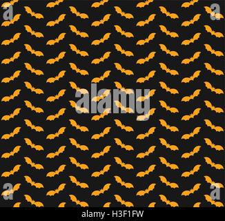 Bat pattern seamless sfondo, avvolgere della carta. Concetto di Halloween. Gli elementi di design della festa di Halloween. illustrazione vettoriale Illustrazione Vettoriale