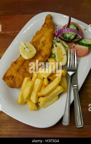 Papa's il tradizionale pesce e patatine ristorante, Weston-Super-Mare, Somerset. Foto Stock