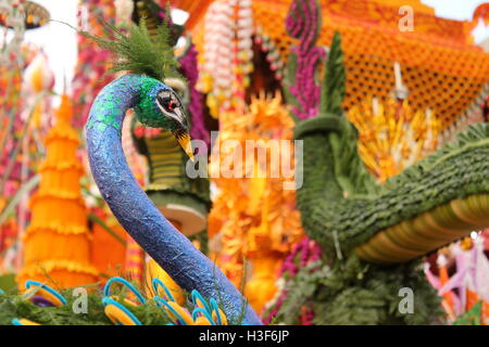 Immagini da Salak Yom buddista festival in Lamphun provincia, Thailandia Foto Stock