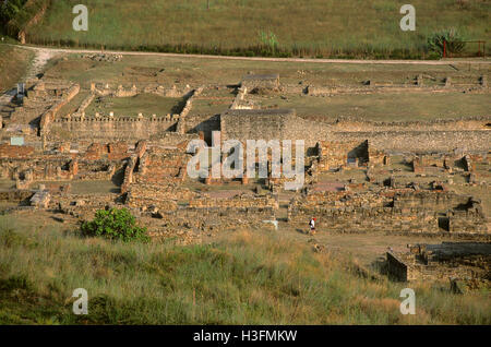 Resti di antiche città di Elea, area archeologica di Velia, Cilento - Vallo di Diano e Alburni National Park, Campania Foto Stock