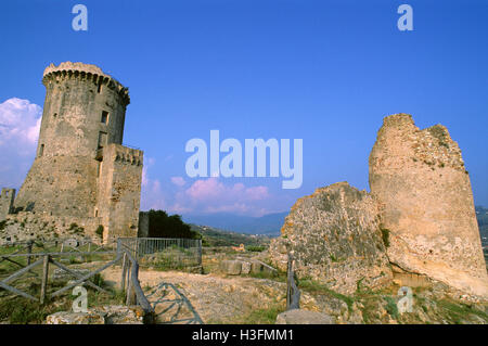 Resti di antiche città di Elea, area archeologica di Velia, Cilento - Vallo di Diano e Alburni National Park, Campania Foto Stock