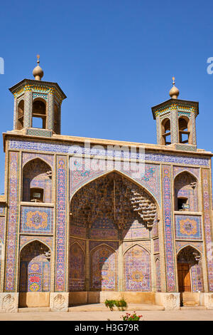Iran, far Provincia, Shiraz, Nasir al Molk moschea Foto Stock