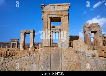 Iran, far Provincia, Persepolis, Patrimonio Mondiale dell'UNESCO, Dario 1palace Foto Stock