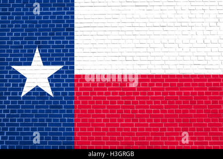 Texan bandiera ufficiale, il simbolo. American elemento patriottico. Stati Uniti d'America banner. Stati Uniti d'America lo sfondo. Bandiera di stato americano Foto Stock