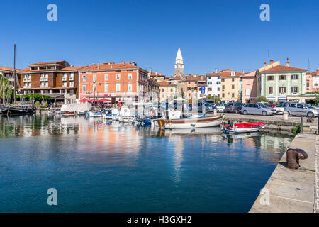 Isola marina in Slovenia Foto Stock