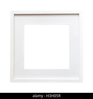 Immagine del telaio bianco mock-up. Isolato. Foto Stock