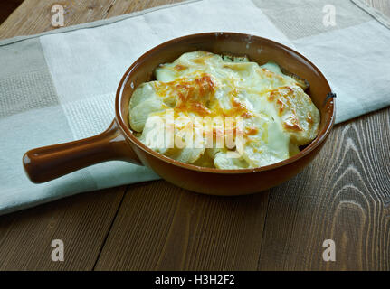 Pan Haggerty classic British piatto di patate da Northumberland, Foto Stock