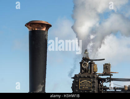 Burrell Road locomotiva a vapore dettaglio del motore. Motore di trazione. Regno Unito Foto Stock