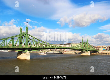Liberty ponte sul Danubio a Budapest, Ungheria Foto Stock