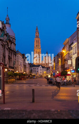 Cattedrale di Nostra Signora (1352-1521) ad Anversa, in Belgio Foto Stock