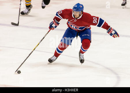 Azione di gioco tra Montreal Canadiens e i pinguini di Pittsburgh durante il 2016 NHL Rookie torneo sul Sett., 16, 2016 Foto Stock