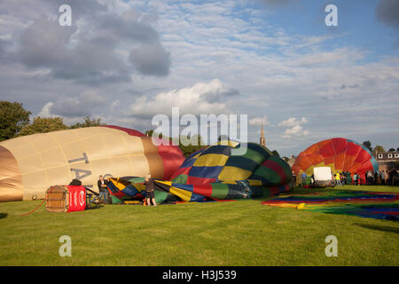 I palloni ad aria calda a Strathaven Balloon Festival 2016 Foto Stock