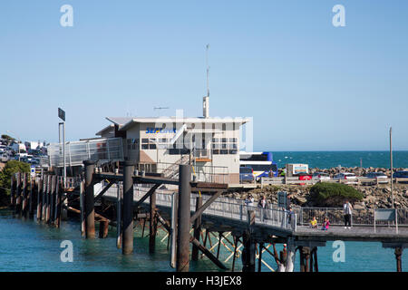 Sealink ferry terminal in Penneshaw sulla costa di Kangaroo Island,Sud Australia Foto Stock