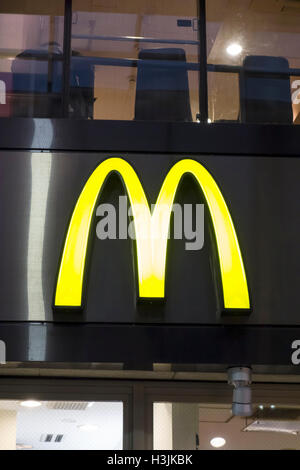 Mc Donald's logo Foto Stock