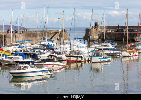 Saundersfoot Harbour, Pembrokeshire, Wales, Regno Unito, ottobre 2016 Foto Stock