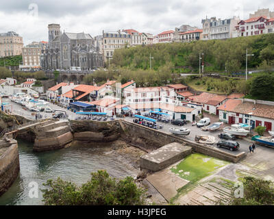 Biarritz porto vecchio Foto Stock