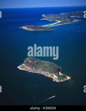 Lion Island, una riserva naturale, a Broken Bay sul Fiume Hawkesbury, Foto Stock